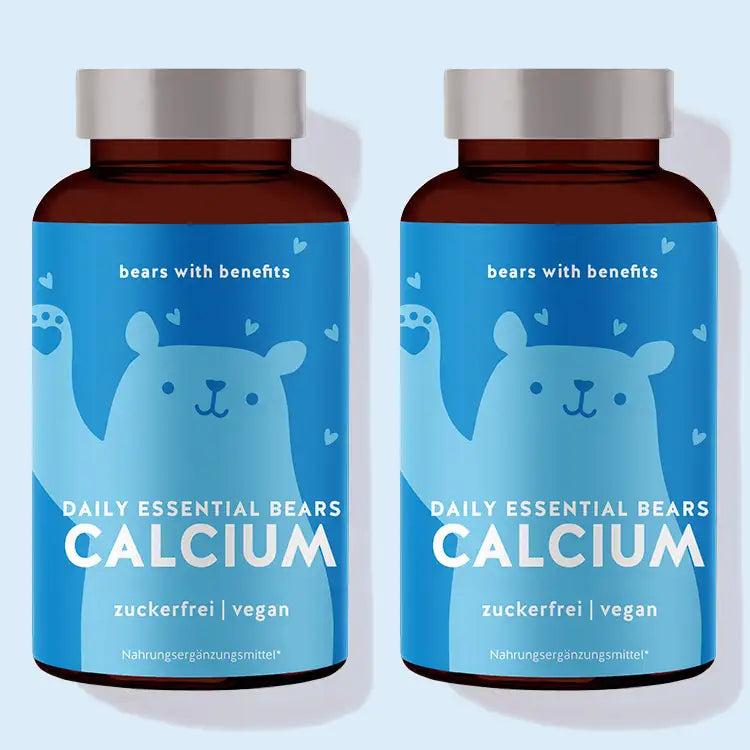 Die Daily Essential Bears Vitamine mit Calcium von Bears with Benefits als 1 Monatskur.