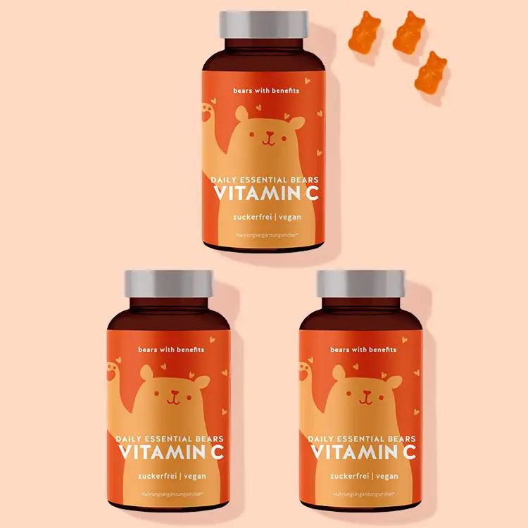 Die Daily Essential Bears Vitamine mit Eisen von Bears with Benefits als 2 Monatskur.