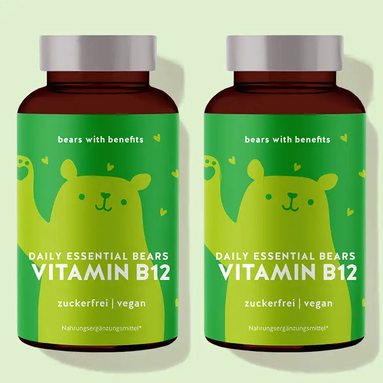 Die Daily Essential Bears Vitamine mit Vitamin B12 von Bears with Benefits als 3 Monatskur.